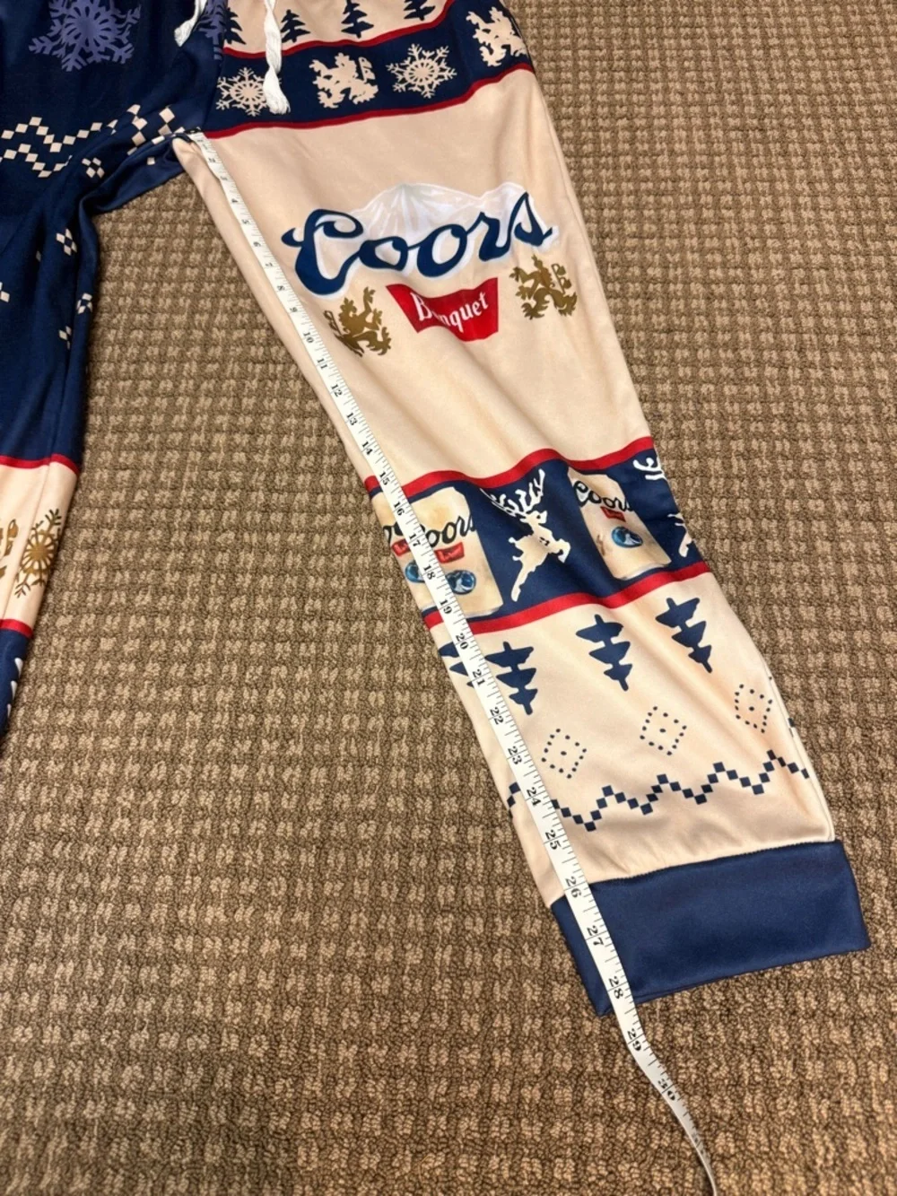 Coors Banquet Ugly Sweater Sweatsuit Set 🍺 Holiday Beer Outfit